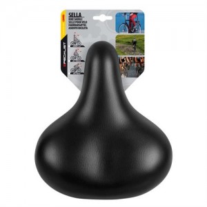 Σέλα ποδηλάτου με διπλά ελατήρια (260x225mm /1015gr) μαύρη Relax City S-4 Selle/Saddles Specialist