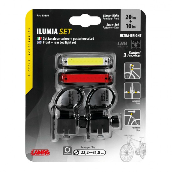 AMC-9355.4-LB - ΦΩΣ ΠΟΔΗΛΑΤΟΥ ΣΕΤ ILUMIA SET 3 ΧΡΗΣΕΩΝ ΛΕΥΚΟ ΦΩΣ ΕΜΠΡΟΣ 20lm + ΠΙΣΩ ΚΟΚΚΙΝΟ ΦΩΣ 10lm ΦΩΣ ΠΟΔΗΛΑΤΟΥ ΣΕΤ ILUMIA SET 3 ΧΡΗΣΕΩΝ ΛΕΥΚΟ ΦΩΣ ΕΜΠΡΟΣ 20lm + ΠΙΣΩ ΚΟΚΚΙΝΟ ΦΩΣ 10lm