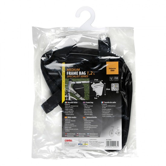 AMC-9458.7-LB - ΤΣΑΝΤΑΚΙ ΤΡΙΓΩΝΟ ΑΔΙΑΒΡΟΧΟ FRAME BAG 5x21x23cm 1,2L ΤΣΑΝΤΑΚΙ ΤΡΙΓΩΝΟ ΑΔΙΑΒΡΟΧΟ FRAME BAG 5x21x23cm 1,2L