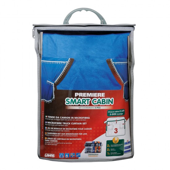 AMC-L9600.4 - ΣΕΤ ΚΟΥΡΤΙΝΕΣ ΝΤΑΛΙΚΑΣ PREMIER SMART CABIN ΜΠΛΕ 5ΤΕΜ. ΣΕΤ ΚΟΥΡΤΙΝΕΣ ΝΤΑΛΙΚΑΣ PREMIER SMART CABIN ΜΠΛΕ 5ΤΕΜ.