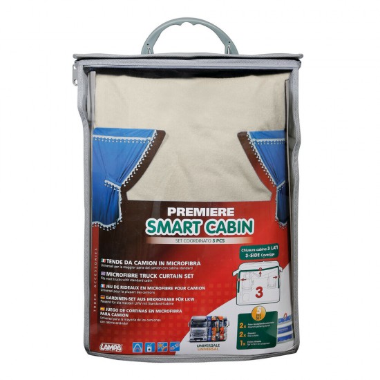 AMC-L9600.7 - ΣΕΤ ΚΟΥΡΤΙΝΕΣ ΝΤΑΛΙΚΑΣ PREMIER SMART CABIN ΚΡΕΜ 5ΤΕΜ. ΣΕΤ ΚΟΥΡΤΙΝΕΣ ΝΤΑΛΙΚΑΣ PREMIER SMART CABIN ΚΡΕΜ 5ΤΕΜ.