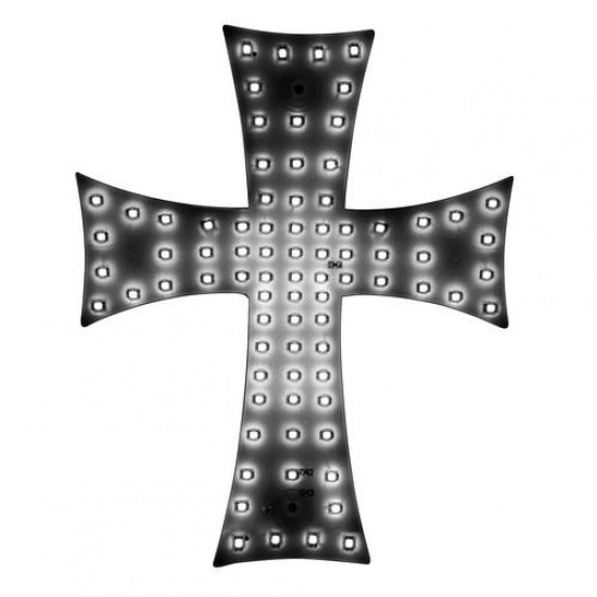 ΣΤΑΥΡΟΣ 24V ΜΕ 81 LED ΛΕΥΚΟ ΜΕ ΦΙΣ ΑΝΑΠΤΗΡΑ ΚΑΙ ΚΑΛΩΔΙΟ 200cm 200x250mm