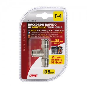 ΣΥΝΔΕΣΜΟΣ T-4 ΜΕΤΑΛΛΙΚΟΣ ΤΡΙΠΛΟΣ ΜΕ ΔΙΑΜΕΤΡΟ 8 mm - 25 bar/kg/cm2 max ΓΙΑ ΣΩΛΗΝΑΚΙΑ ΑΕΡΑ ΦΟΡΤΗΓΟΥ - 1 ΤΕΜ. ΣΥΝΔΕΣΜΟΣ T-4 ΜΕΤΑΛΛΙΚΟΣ ΤΡΙΠΛΟΣ ΜΕ ΔΙΑΜΕΤΡΟ 8 mm - 25 bar/kg/cm2 max ΓΙΑ ΣΩΛΗΝΑΚΙΑ ΑΕΡΑ ΦΟΡΤΗΓΟΥ - 1 ΤΕΜ.