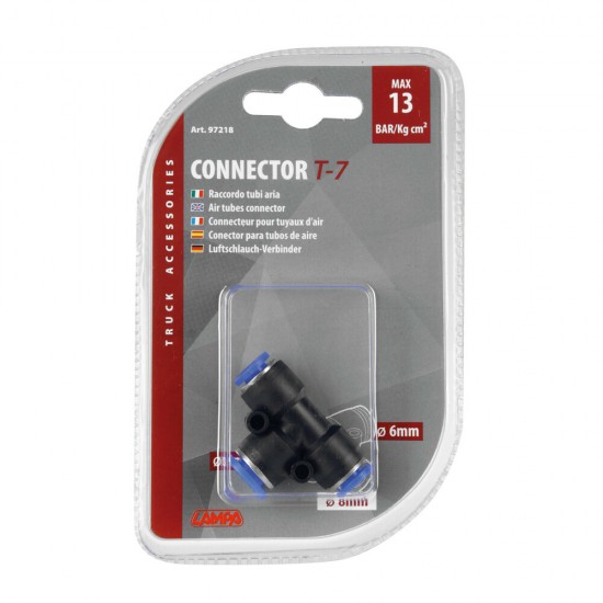 AMC-L9721.8 - ΣΥΝΔΕΣΜΟΣ ΑΕΡΑ ΤΡΙΠΛΟΣ Φ 6/8mm MAX 13BAR kg/cm2 LAMPA - 1 TEM. ΣΥΝΔΕΣΜΟΣ ΑΕΡΑ ΤΡΙΠΛΟΣ Φ 6/8mm MAX 13BAR kg/cm2 LAMPA - 1 TEM.