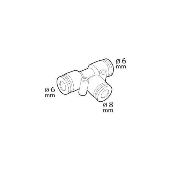AMC-L9721.8 - ΣΥΝΔΕΣΜΟΣ ΑΕΡΑ ΤΡΙΠΛΟΣ Φ 6/8mm MAX 13BAR kg/cm2 LAMPA - 1 TEM. ΣΥΝΔΕΣΜΟΣ ΑΕΡΑ ΤΡΙΠΛΟΣ Φ 6/8mm MAX 13BAR kg/cm2 LAMPA - 1 TEM.