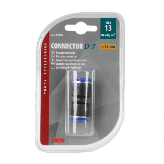 AMC-L9722.0 - ΣΥΝΔΕΣΜΟΣ ΑΕΡΑ ΔΙΠΛΟΣ Φ 12mm MAX 13BAR kg/cm2 LAMPA - 1 TEM. ΣΥΝΔΕΣΜΟΣ ΑΕΡΑ ΔΙΠΛΟΣ Φ 12mm MAX 13BAR kg/cm2 LAMPA - 1 TEM.