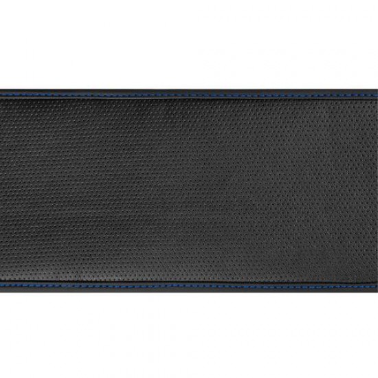 ΚΑΛΥΜΜΑ ΤΙΜΟΝΙΟΥ ΦΟΡΤΗΓΟΥ 42/44cm (S) SKIN-COVER ΜΑΥΡΟ ΜΕ ΜΠΛΕ ΡΑΦΗ ΕΛΑΣΤΙΚΟ 2mm ΠΑΧΟΣ