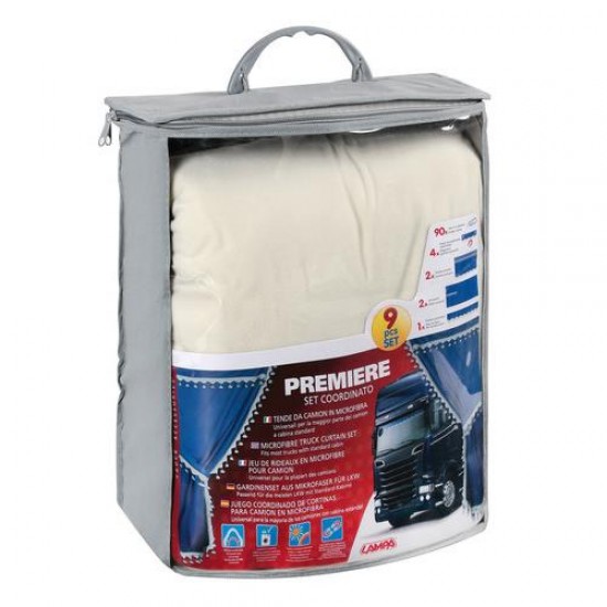 AMC-L9797.9 - ΣΕΤ ΚΟΥΡΤΙΝΕΣ ΝΤΑΛΙΚΑΣ PREMIER ΚΡΕΜ (CREAM) 9ΤΕΜ. ΣΕΤ ΚΟΥΡΤΙΝΕΣ ΝΤΑΛΙΚΑΣ PREMIER ΚΡΕΜ (CREAM) 9ΤΕΜ.