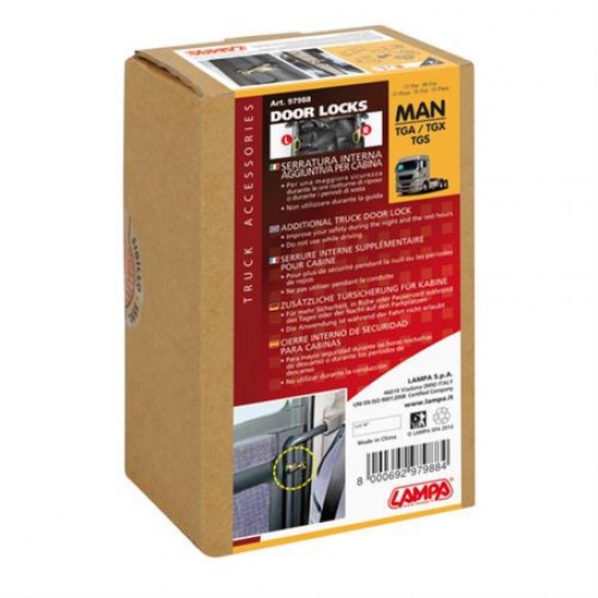 AMC-L9798.8 - Πρόσθετες Εσωτερικές Κλειδαριές Πόρτας 2 τεμ. για MAN: TGA / TGX / TGS Πρόσθετες Εσωτερικές Κλειδαριές Πόρτας 2 τεμ. για MAN: TGA / TGX / TGS