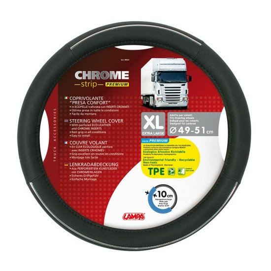 AMC-L9892.4 - ΚΑΛΥΜΜΑ ΤΙΜΟΝΙΟΥ CROME STRIP XL 49-51 ΚΑΛΥΜΜΑ ΤΙΜΟΝΙΟΥ CROME STRIP XL 49-51