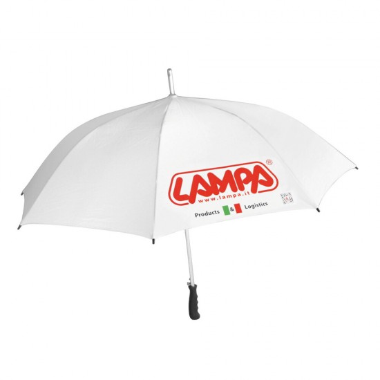 AMC-L9934.0 - ΟΜΠΡΕΛΑ ΛΕΥΚΗ ΜΕ LOGO LAMPA ΟΜΠΡΕΛΑ ΛΕΥΚΗ ΜΕ LOGO LAMPA