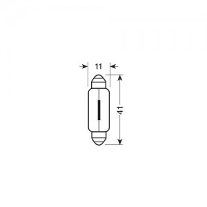5W 24V SV8,5-8 11x41mm 10ΤΕΜ.