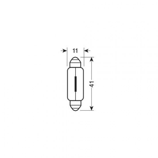 AMC-6424/OA - 5W 24V SV8,5-8 11x41mm 10ΤΕΜ. 5W 24V SV8,5-8 11x41mm 10ΤΕΜ.
