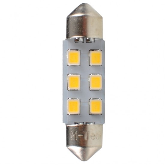 AMC-LB028W/MT - ΛΑΜΠΑΚΙΑ ΠΛΑΦΟΝΙΕΡΑΣ C5W 12V SV8.5 36mm 0,5W 6xSMD2835 LED OSRAM ΛΕΥΚΟ BLISTER 2ΤΕΜ. M-TECH ΛΑΜΠΑΚΙΑ ΠΛΑΦΟΝΙΕΡΑΣ C5W 12V SV8.5 36mm 0,5W 6xSMD2835 LED OSRAM ΛΕΥΚΟ BLISTER 2ΤΕΜ. M-TECH