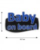 BABY ON BOARD ΑΥΤΟΚΟΛΛΗΤΟ ΕΞΩΤΕΡΙΚΗΣ ΧΡΗΣΗΣ 18,7 Χ 11,9 cm ΜΠΛΕ/ΜΑΥΡΟ/ΧΡΩΜΙΟ ΜΕ ΕΠΙΚΑΛΥΨΗ ΕΠΟΞΕΙΔΙΚΗΣ ΡΥΤΙΝΗΣ (ΥΓΡΟ ΓΥΑΛΙ) - 1 ΤΕΜ.