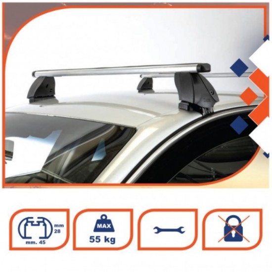 AMC-MP.AR.001/K39-ALU - KIT ΜΕ ΜΠΑΡΕΣ ΟΡΟΦΗΣ ΓΙΑ ALFA 147 5D 00>10 (BAP112-K17) K39 KIT ΜΕ ΜΠΑΡΕΣ ΟΡΟΦΗΣ ΓΙΑ ALFA 147 5D 00>10 (BAP112-K17) K39