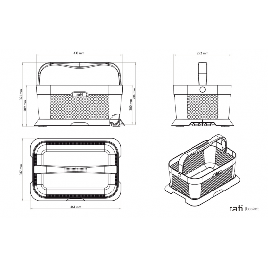 AMC-V01344/RT - ΚΑΛΑΘΙ ΜΕΤΑΦΟΡΑΣ ΠΡΟΙΟΝΤΩΝ RATI ΠΛΑΣΤΙΚΟ ΜΕ ΑΝΤΙΟΛΙΣΘΗΤΙΚΗ ΒΑΣΗ 21L 12kg max ΜΕ ΛΑΒΗ 438x292x315mm ΚΑΛΑΘΙ ΜΕΤΑΦΟΡΑΣ ΠΡΟΙΟΝΤΩΝ RATI ΠΛΑΣΤΙΚΟ ΜΕ ΑΝΤΙΟΛΙΣΘΗΤΙΚΗ ΒΑΣΗ 21L 12kg max ΜΕ ΛΑΒΗ 438x292x315mm