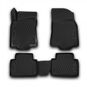 ΣΥΜΒΑΤΑ ΠΑΤΑΚΙΑ ΣΕ ΣΚΑΦΗ TPE ΛΑΣΤΙΧΟ ΓΙΑ NISSAN X-TRAIL 5D 2013-2020  ΣΕ ΜΑΥΡΟ ΧΡΩΜΑ NOVLINE - 4 ΤΕΜ.