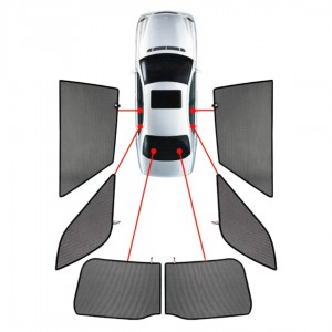 ΚΟΥΡΤΙΝΑΚΙΑ ΜΑΡΚΕ CAR SHADES ΓΙΑ SKODA KAROQ 5D 2017+ - 6 ΤΕΜ.