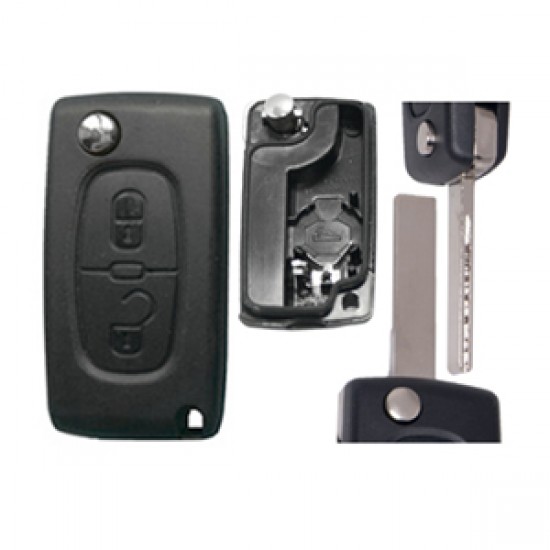 CITROEN C3 / C4 / ΑΝΑΔΙΠΛΟΥΜΕΝΟ ΑΝΤΑΛΛ.ΚΛΕΙΔΙ ΜΕ ΚΑΛΥΜΜΑ 2 ΚΟΥΜΠΙΩΝ ΛΑΜΑ HU83 (ΜΕ ΥΠΟΣΤΗΡΙΞΗ ΜΠΑΤΑΡ.) (ΧΩΡΙΣ ΚΛΕΙΔΙ) DGA - 1 ΤΕΜ.