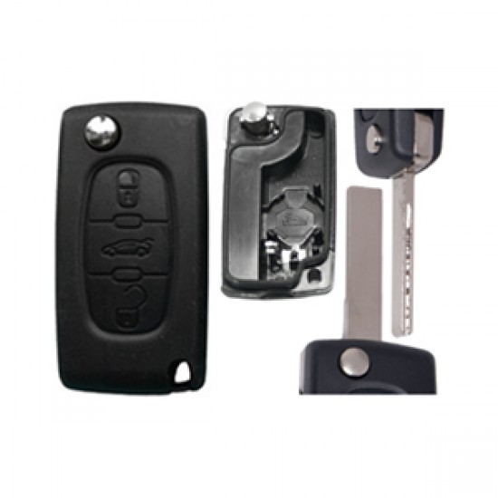 CITROEN ΑΝΑΔΙΠΛΟΥΜΕΝΟ ΑΝΤΑΛΛΑΚΤΙΚΟ ΚΛΕΙΔΙ ΜΕ ΚΑΛΥΜΜΑ 3 ΚΟΥΜΠΙΩΝ ΛΑΜΑ HU83 (ME ΥΠΟΣΤΗΡΙΞΗ ΜΠΑΤΑΡΙΑΣ) (ΧΩΡΙΣ ΚΛΕΙΔΙ) DGA - 1 ΤΕΜ.