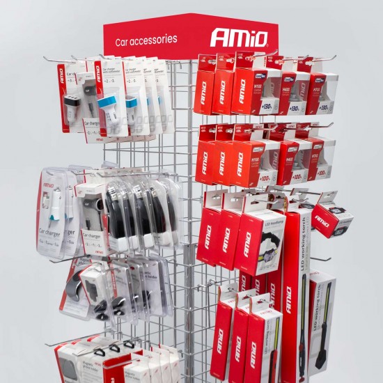 AMC-EKS/AM - STAND ΜΕΤΑΛΛΙΚΟ ΜΕ ΠΛΕΓΜΑ 4 ΟΨΕΩN ΜΕ ΓΑΝΤΖΑΚΙΑ ΣΤΕΡΕΩΣΗΣ 175x31cm AMIO - 1 Τεμ. STAND ΜΕΤΑΛΛΙΚΟ ΜΕ ΠΛΕΓΜΑ 4 ΟΨΕΩN ΜΕ ΓΑΝΤΖΑΚΙΑ ΣΤΕΡΕΩΣΗΣ 175x31cm AMIO - 1 Τεμ.