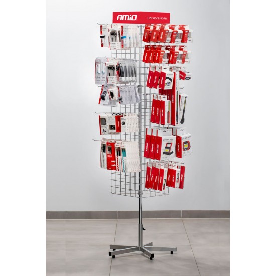 AMC-EKS/AM - STAND ΜΕΤΑΛΛΙΚΟ ΜΕ ΠΛΕΓΜΑ 4 ΟΨΕΩN ΜΕ ΓΑΝΤΖΑΚΙΑ ΣΤΕΡΕΩΣΗΣ 175x31cm AMIO - 1 Τεμ. STAND ΜΕΤΑΛΛΙΚΟ ΜΕ ΠΛΕΓΜΑ 4 ΟΨΕΩN ΜΕ ΓΑΝΤΖΑΚΙΑ ΣΤΕΡΕΩΣΗΣ 175x31cm AMIO - 1 Τεμ.