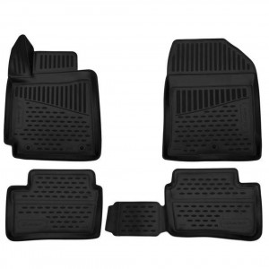 ΣΥΜΒΑΤΑ ΠΑΤΑΚΙΑ ΣΕ ΣΚΑΦΗ TPE ΛΑΣΤΙΧΟ ΓΙΑ KIA PICANTO HTB 2017+  ΣΕ ΜΑΥΡΟ ΧΡΩΜΑ NOVLINE - 4 ΤΕΜ.