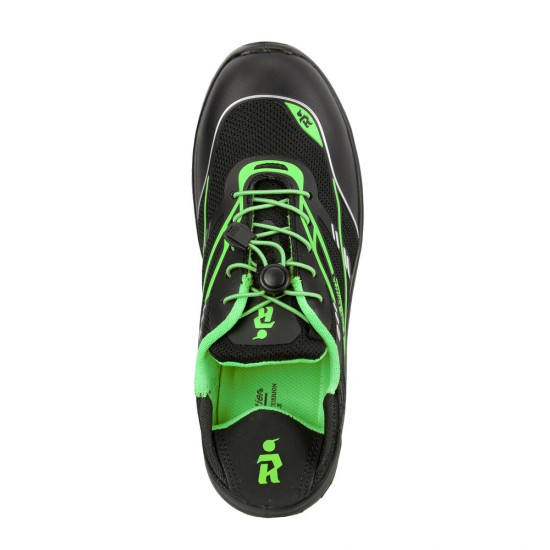 Euroroutier - Παπούτσια Ασφαλείας Νο 40 Hybrid Tech Green ελαφρύ αναπνεύσιμο ύφασμα αντιστατικό με μεταλλική μύτη - 1 τεμ. (L.ERHYTG40)