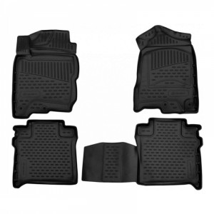 ΣΥΜΒΑΤΑ ΠΑΤΑΚΙΑ ΣΕ ΣΚΑΦΗ TPE ΛΑΣΤΙΧΟ ΓΙΑ TOYOTA RAV4 HYBRID (XA50) ΥΒΡΙΔΙΚΟ 5D 12/2018+   ΣΕ ΜΑΥΡΟ ΧΡΩΜΑ NOVLINE - 4 ΤΕΜ.