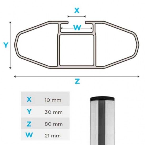 AMC-MP.FO.037/MB-ALU - KIT ΜΕ ΜΠΑΡΕΣ ΟΡΟΦΗΣ ΓΙΑ FORD TRANSIT CONNECT ΜΕ FLUSH RAILS 2013+ ΑΛΟΥΜΙΝΙΟΥ ΜΕΝΑΒΟ (LINCE XL 8880/MB) KIT ΜΕ ΜΠΑΡΕΣ ΟΡΟΦΗΣ ΓΙΑ FORD TRANSIT CONNECT ΜΕ FLUSH RAILS 2013+ ΑΛΟΥΜΙΝΙΟΥ ΜΕΝΑΒΟ (LINCE XL 8880/MB)