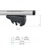 AMC-MP.FO.037/MB-ALU - KIT ΜΕ ΜΠΑΡΕΣ ΟΡΟΦΗΣ ΓΙΑ FORD TRANSIT CONNECT ΜΕ FLUSH RAILS 2013+ ΑΛΟΥΜΙΝΙΟΥ ΜΕΝΑΒΟ (LINCE XL 8880/MB) KIT ΜΕ ΜΠΑΡΕΣ ΟΡΟΦΗΣ ΓΙΑ FORD TRANSIT CONNECT ΜΕ FLUSH RAILS 2013+ ΑΛΟΥΜΙΝΙΟΥ ΜΕΝΑΒΟ (LINCE XL 8880/MB)
