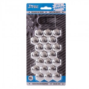 Amio - ΚΑΠΑΚΙΑ ΜΠΟΥΛΟΝΙΩΝ 19mm ΧΡΩΜΙΟ - 21 ΤΕΜ. (G21304/AM)