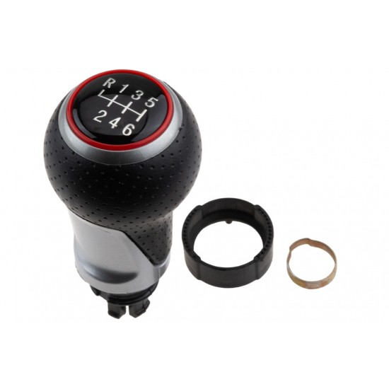 ΠΟΜΟΛΟ ΤΑΧΥΤΗΤΩΝ ΜΑΡΚΕ ΜΕ ΕΝΔΕΙΞΗ 6 ΤΑΧΥΤΗΤΩΝ ΜΑΥΡΟ ΜΕ ΚΟΚΚΙΝΟ ΓΙΑ AUDI A3 2003+ / A4 B8 2008+ / A5 2007+ / A6 2004+ / Q5 2008+ NTY - 1 ΤΕΜ.