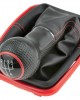 ΠΟΜΟΛΟ ΤΑΧΥΤΗΤΩΝ ΜΑΡΚΕ ΓΙΑ VW BORA 1998-2005/GOLF IV 1998-2005 ΜΕ ΕΝΔΕΙΞΗ 5 ΤΑΧΥΤΗΤΩΝ ΚΑΙ ΦΟΥΣΚΑ ΜΑΥΡΗ NTY - 1 ΤΕΜΑΧΙΟ