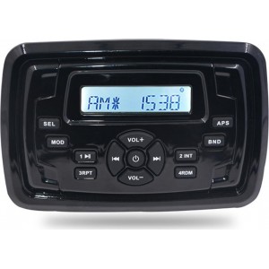 HASDA MP3 PLAYER 155X105mm - 12V - 4X45W ΜΕ ΡΑΔΙΟΦΩΝΟ/USB/BLUETOOTH (ΑΔΙΑΒΡΟΧΟ/ΜΑΥΡΟ)