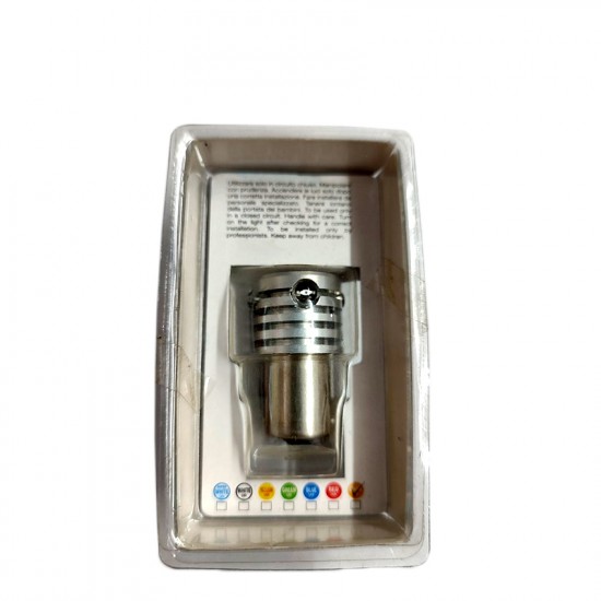 AMC-SRHPL1/19-O - ΛΑΜΠΑΚΙ BA15s ΜΕ 1 MICROLED + 4 LED ΠΟΡΤΟΚΑΛΙ ΛΑΜΠΑΚΙ BA15s ΜΕ 1 MICROLED + 4 LED ΠΟΡΤΟΚΑΛΙ