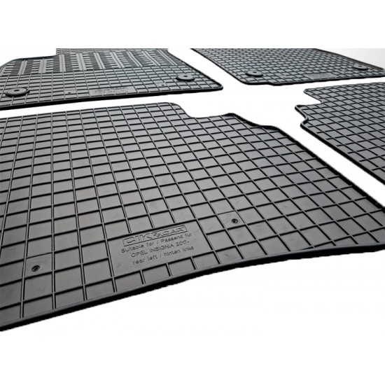 ΜΑΡΚΕ ΠΑΤΑΚΙΑ ΣΕ ΣΚΑΦΗ ΛΑΣΤΙΧΟ ΓΙΑ OPEL INSIGNIA B 2017+ ΣΕ ΜΑΥΡΟ ΧΡΩΜΑ ΜΕ ΚΟΥΜΠΩΜΑΤΑ CIK - 4 ΤΕΜ.