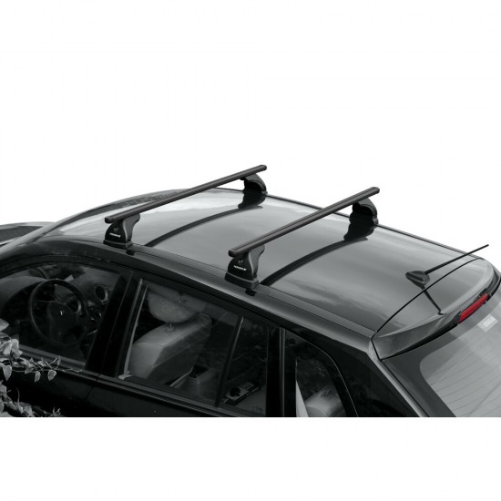 ΜΠΑΡΕΣ ΟΡΟΦΗΣ ΑΛΟΥΜΙΝΙΟΥ ΜΑΥΡΗ (M) 120cm HELIO BLACK ΧΩΡΙΣ ΚΛΕΙΔΙ max90kg​ NORDRIVE - 2 TEM.