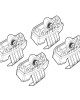 AMC-N21246 - ΑΚΡΑ ΓΙΑ ΜΠΑΡΕΣ NORDRIVE ΓΙΑ SKODA FABIA 5D 09/2021+ - 4 ΤΕΜ ΑΚΡΑ ΓΙΑ ΜΠΑΡΕΣ NORDRIVE ΓΙΑ SKODA FABIA 5D 09/2021+ - 4 ΤΕΜ