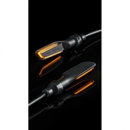 ΦΛΑΣ MOTO PROJECT 002 ΜΑΥΡΑ 12V COB LED TECHNOLOGY PARAXITE - 2 ΤΕΜ.