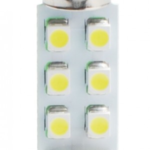 ΛΑΜΠΑΚΙΑ ΠΛΑΦΟΝΙΕΡΑΣ C5W/C10W 12V 0,48W SV8,5 36mm LED 6xSMD3528 ΛΕΥΚΟ 1ΤΕΜ.