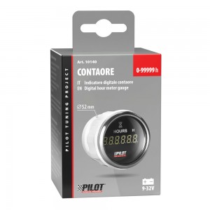 ΩΡΟΜΕΤΡΟ/ΜΕΤΡΗΤΗΣ ΩΡΑΣ ΛΕΙΤΟΥΡΓΙΑΣ ΚΙΝΗΤΗΡΑ ΨΗΦΙΑΚΟ ΜΑΥΡΟ /ΛΕΥΚΟ ΦΩΣ BLACK DIGITAL SERIES 9-32V 52mm ΩΡΟΜΕΤΡΟ/ΜΕΤΡΗΤΗΣ ΩΡΑΣ ΛΕΙΤΟΥΡΓΙΑΣ ΚΙΝΗΤΗΡΑ ΨΗΦΙΑΚΟ ΜΑΥΡΟ /ΛΕΥΚΟ ΦΩΣ BLACK DIGITAL SERIES 9-32V 52mm