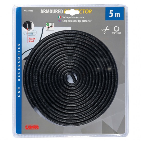 AMC-L2083.2 - ΠΡΟΣΤΑΤΕΥΤΙΚΟ ΠΟΡΤΑΣ ARMOURED PROTECTOR ΛΑΣΤΙΧΕΝΙΟ ΜΕ ΕΣΩΤΕΡΙΚΟ ΛΑΜΑΚΙ 500cm ΜΑΥΡΟ 1 ΤΕΜ. ΠΡΟΣΤΑΤΕΥΤΙΚΟ ΠΟΡΤΑΣ ARMOURED PROTECTOR ΛΑΣΤΙΧΕΝΙΟ ΜΕ ΕΣΩΤΕΡΙΚΟ ΛΑΜΑΚΙ 500cm ΜΑΥΡΟ 1 ΤΕΜ.