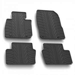 ΠΑΤΑΚΙΑ ΣΕ ΣΚΑΦΗ ΛΑΣΤΙΧΟ ΓΙΑ MAZDA CX-3 06/2015+ SUMISURA ΣΕ ΜΑΥΡΟ ΧΡΩΜΑ ME ΚΟΥΜΠΩΜΑΤΑ LAMPA - 4 ΤΕΜ.