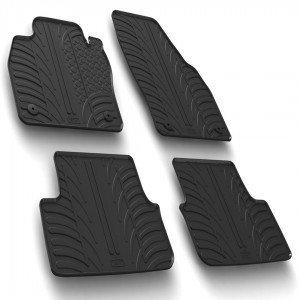 ΠΑΤΑΚΙΑ ΣΕ ΣΚΑΦΗ ΛΑΣΤΙΧΟ ΓΙΑ OPEL KARL 12/2014+ / KARL ROCKS 03/2017+ SUMISURA ΣΕ ΜΑΥΡΟ ΧΡΩΜΑ ME ΚΟΥΜΠΩΜΑΤΑ LAMPA - 4 ΤΕΜ.