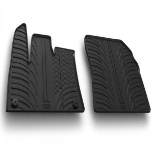 ΠΑΤΑΚΙΑ ΣΕ ΣΚΑΦΗ ΛΑΣΤΙΧΟ ΓΙΑ CITROEN BERLINGO VAN 06/2018+ / OPEL COMBO CARGO 09/2018+ / PEUGEOT PARTNER 09/2018+ SUMISURA ΣΕ ΜΑΥΡΟ ΧΡΩΜΑ ME ΚΟΥΜΠΩΜΑΤΑ LAMPA - 2 ΤΕΜ.