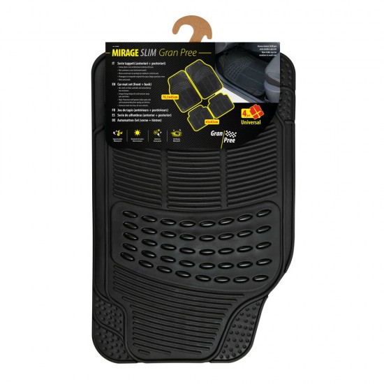 AMC-L2648.4 - ΠΑΤΑΚΙΑ ΛΑΣΤΙΧΟ MIRAGE SLIM GRAN PREE UNIVERSAL 45x70,5 + 43x45cm ΜΑΥΡΟ LAMPA - 4 ΤΕΜ. ΠΑΤΑΚΙΑ ΛΑΣΤΙΧΟ MIRAGE SLIM GRAN PREE UNIVERSAL 45x70,5 + 43x45cm ΜΑΥΡΟ LAMPA - 4 ΤΕΜ.
