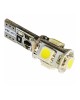 AMC-LB321W/MT - Λάμπα W5W 5xSMD 5050 με CAN-BUS 12V Λευκή 2τεμ. Λάμπα W5W 5xSMD 5050 με CAN-BUS 12V Λευκή 2τεμ.