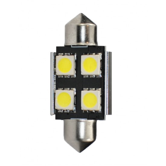 AMC-L328W/MT - ΛΑΜΠΑΚΙΑ ΠΛΑΦΟΝΙΕΡΑΣ C5W/C10W 12V 0,96W SV8,5 36mm CAN-BUS+RADIATOR LED 4xSMD5050 PREMIUM ΛΕΥΚΟ 1ΤΕΜ ΛΑΜΠΑΚΙΑ ΠΛΑΦΟΝΙΕΡΑΣ C5W/C10W 12V 0,96W SV8,5 36mm CAN-BUS+RADIATOR LED 4xSMD5050 PREMIUM ΛΕΥΚΟ 1ΤΕΜ